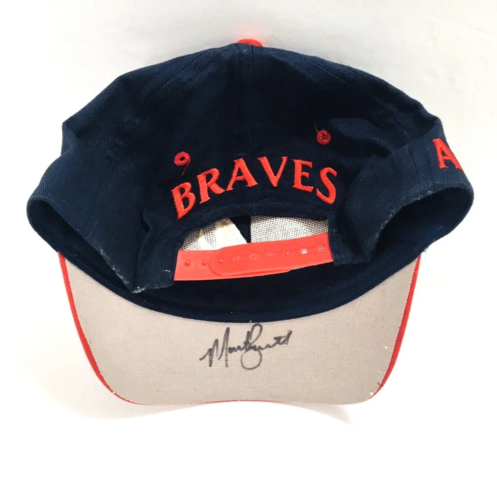 Vintage 90s Atlanta Braves Snapback Hat Cap Genuine Merchandise - Autographs NWT
